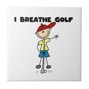 Ich atme Golf Fliese
