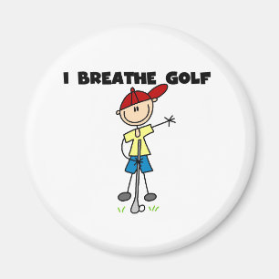 Ich atme Golf Magnet