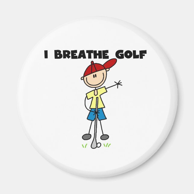 Ich atme Golf Magnet (Vorne)