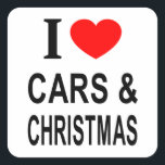 ICH ❤️ AUTOS & CHRISTMAS I LIEBE CARS & CHRISTMAS QUADRATISCHER AUFKLEBER<br><div class="desc">ICH ❤️ AUTOS & CHRISTMAS I LIEBE CARS & CHRISTMAS ICH HERZ CARS & CHRISTMAS - Do you?</div>