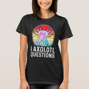 Ich Axolotl Fragen Amphibischer Salamander T-Shirt