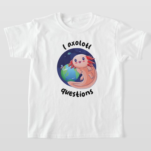 Ich axolotl Fragen - Creme (auf hellen Farben) T-Shirt (Ablage )