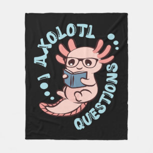 Ich Axolotl Fragen Fleecedecke
