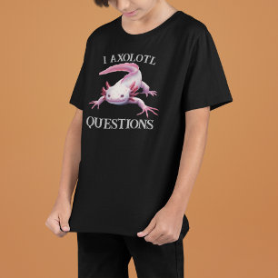 Ich Axolotl Fragen Lustiges Design T-Shirt