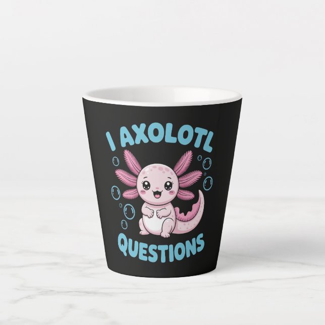 Ich Axolotl Fragen Milchtasse (Vorderseite)