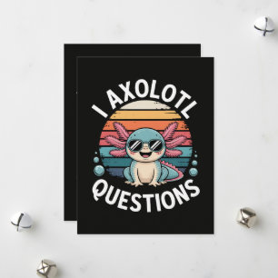 Ich Axolotl Fragen Tote Feiertagskarte