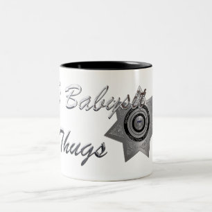 Ich Babysit Thugs-C.O. Tasse der Offiziere, Silber
