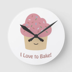 Ich backe gerne runde wanduhr