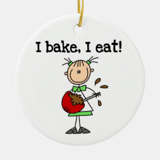 Ich backe mich esse kundenspezifische Verzierung Keramikornament