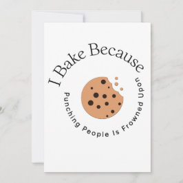 Ich backe, weil man Leute zum Punzieren erstarrt Einladung