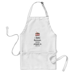 Ich backe, weil sonnige weiße Schürze
