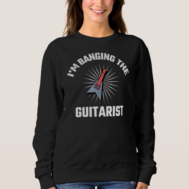 Ich bang den Gitarrist - Funny Novelty Sweatshirt (Vorderseite)