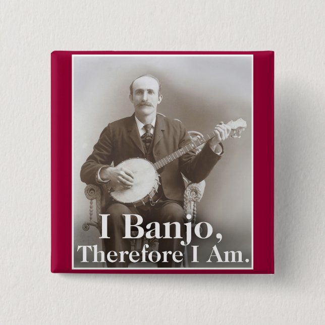Ich Banjo Knopf Button (Vorderseite)