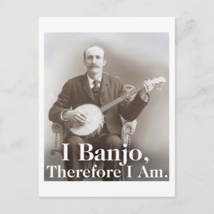 Ich Banjo-Postkarte Postkarte