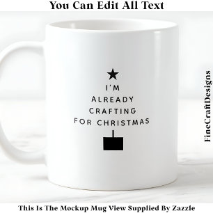 Ich bastle schon für Weihnachten 041 Noveltät Kaffeetasse