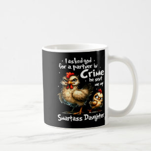 Ich bat Gott um einen Partner beim Verbrechen Süß Kaffeetasse