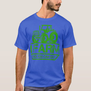 Ich baue auf, damit Sie Bauer-Stolz-Traktor-Gesche T-Shirt