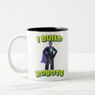 Ich baue Robots Robot Superhero Zweifarbige Tasse