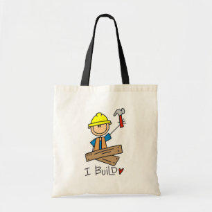 Ich baue Stockfigur Zimmermann T-Shirts Tragetasche