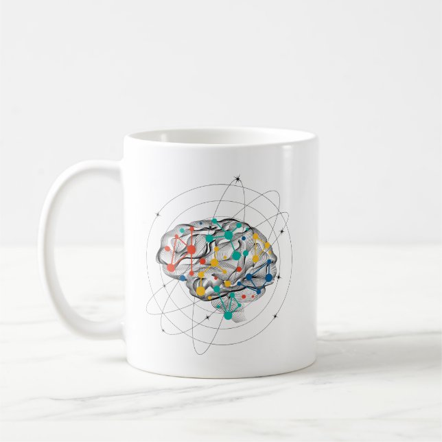 ICH BAUTE NEURALE NETZE. KAFFEETASSE (Links)