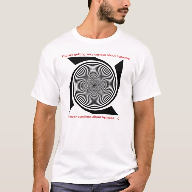 Ich beantworte Hypnose-Fragen über Hypnose-Spirale T-Shirt (Vorderseite)
