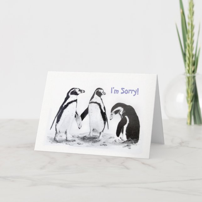 Ich bedauere die Karte (Vorderseite)