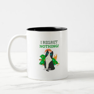 ICH BEDAUERE NICHTS ZWEIFARBIGE TASSE