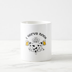 Ich bediene Boos! Barkeeper gruselig Kaffeetasse