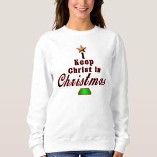 Ich behalte Christus Weihnachtsin der Sweatshirt