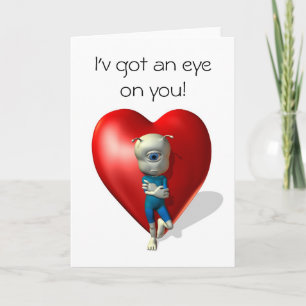 Ich behalte dich im Auge Feiertagskarte