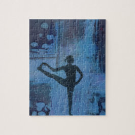 Ich behalte mein Balancen-Yoga-Mädchen Puzzle