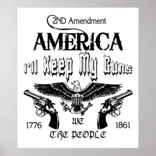 Ich behalte meine Gewehre! Poster