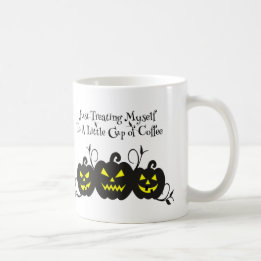 Ich behandele mich nur mit Kaffee Jack O' Lantern Kaffeetasse