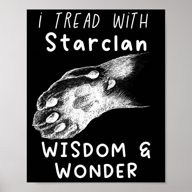 ICH BEHANDELE MIT STARKEN-Traumkriegerkatzen Poster (Vorne)