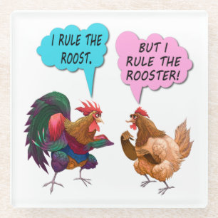 Ich beherrsche den Rost Glasuntersetzer