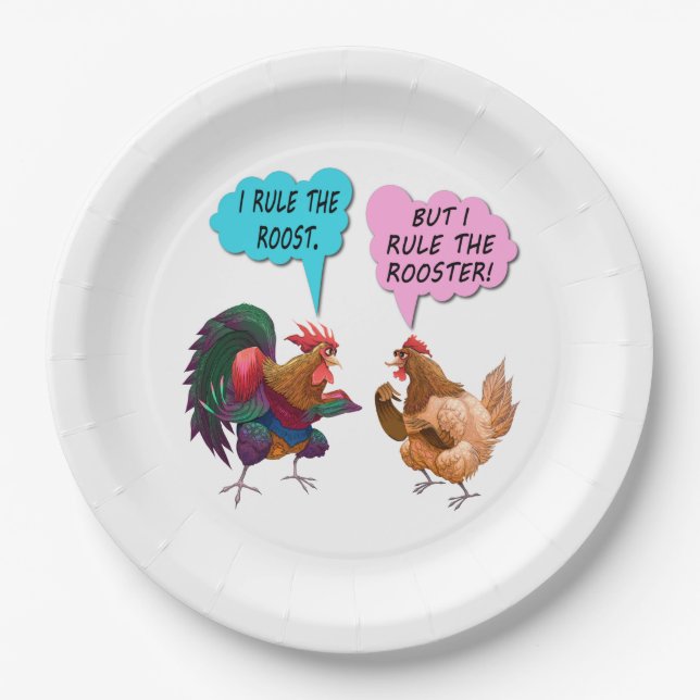 Ich beherrsche die Rostpapierplatten Pappteller (Vorderseite)