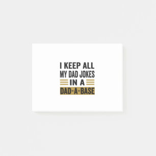 Ich Behielt alle meine Vater-Witze in einem Vater Post-it Klebezettel