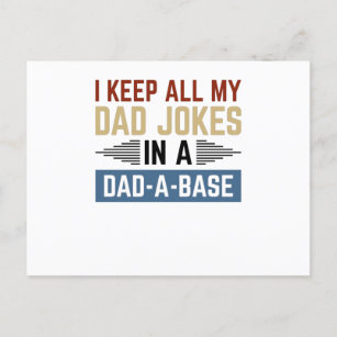 Ich Behielt alle meine Vater-Witze in einem Vater- Postkarte