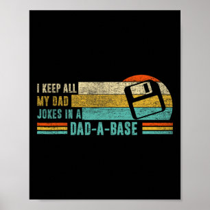 Ich Behielt alle meine Vater-Witze in einem Vintag Poster