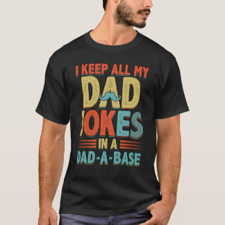 Ich Behielt alle Vater Witze im Vater ein Basis-Jo T-Shirt