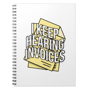 Ich Behielt Hearing Invoices Accountant Bookkeeper Notizblock