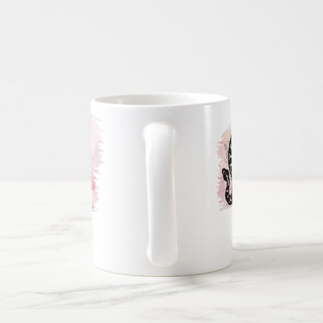 Ich beiße Massasauga Rattle Snake auf Pink Kaffeetasse (Henkel)
