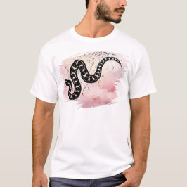 Ich beiße Massasauga Schlange auf Pink T-Shirt