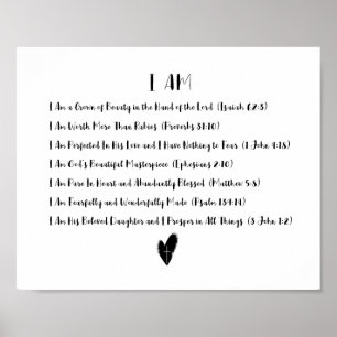 Ich bejahe Christliches Poster