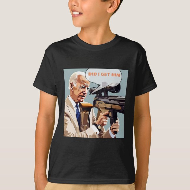 Ich bekomme ihn Bulletproof Trump 2024 T-Shirt (Vorderseite)