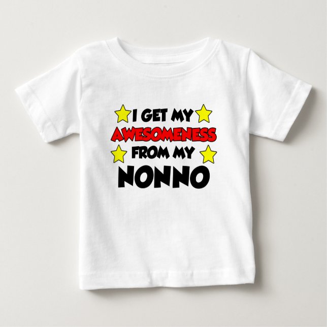 Ich bekomme mein Gefühl von meinem Nonno Baby T-shirt (Vorderseite)