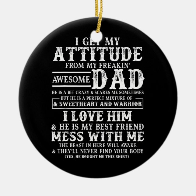 Ich bekomme meine Einstellung von meinem Phantasti Keramik Ornament (Vorne)