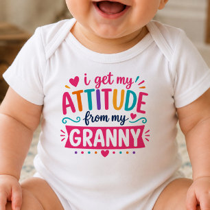 Ich bekomme meine Einstellung von meiner Oma Bodys Baby Strampler