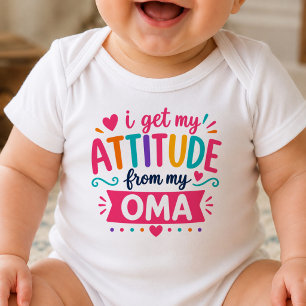 Ich bekomme meine Einstellung von meiner Oma Bodys Baby Strampler