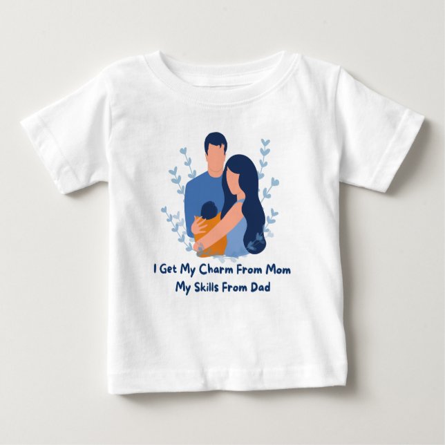 👶 "Ich bekomme meinen Charm aus der Mama, meine F Baby T-shirt (Vorderseite)